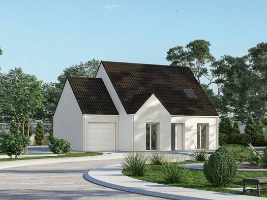 Terrain avec maison neuve à vendre 306 900 € 4 pièces 3 chambres 91 m² 350 m² de terrain Bailly-Romainvilliers 77700