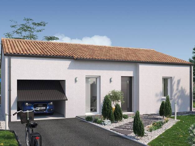 Terrain avec maison neuve à vendre 145 133 € 3 pièces 2 chambres 62 m² 393 m² de terrain Moutiers-les-Mauxfaits 85540