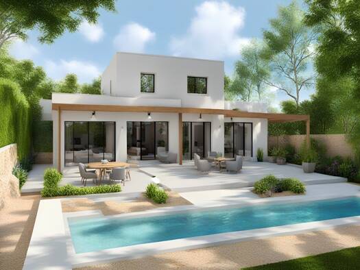 Terrain avec maison neuve à vendre 296 000 € 5 pièces 4 chambres 100 m² 400 m² de terrain Corneilhan 34490
