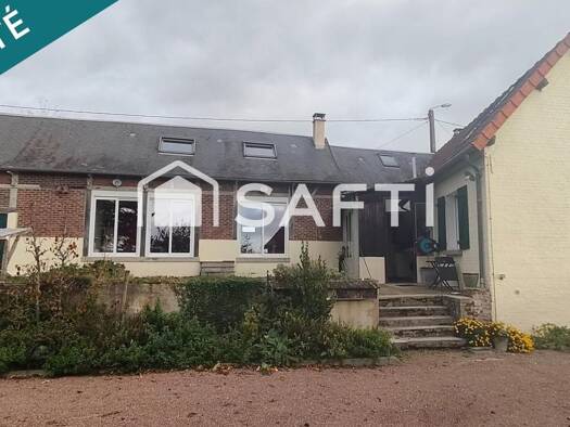 Maison à vendre 194 900 € 6 pièces 3 chambres 158 m² 1 700 m² de terrain Caillouël-Crépigny 02300