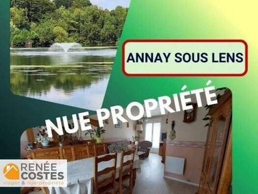 Maison en viager occupé Bouquet 101 885 € 3 pièces 2 chambres 66 m² 528 m² de terrain Centre Sud Vendin-le-Vieil 62880