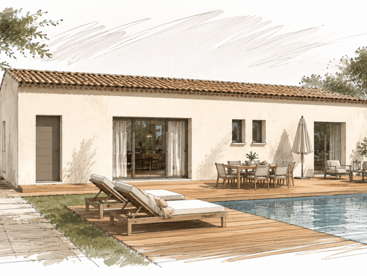 Terrain avec maison neuve à vendre 352 900 € 4 pièces 3 chambres 103 m² 754 m² de terrain Lauris 84360