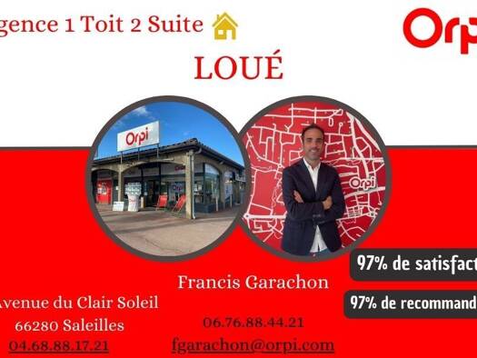 Villa à louer 1 360 € 4 pièces 3 chambres 95,9 m² 200 m² de terrain Saleilles 66280