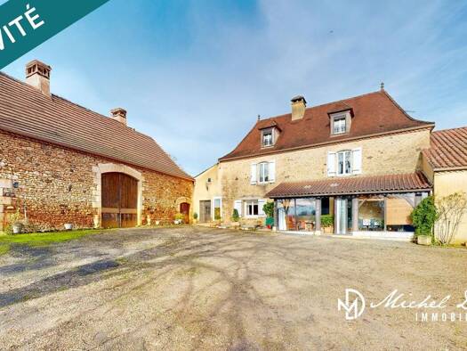 Maison à vendre 439 000 € 8 pièces 5 chambres 196 m² 25 000 m² de terrain Limeuil 24510