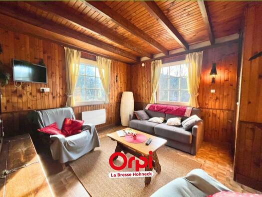 Chalet à vendre 275 000 € 3 pièces 2 chambres 55 m² 1 741 m² de terrain Ecarts et Coteaux Gérardmer 88400