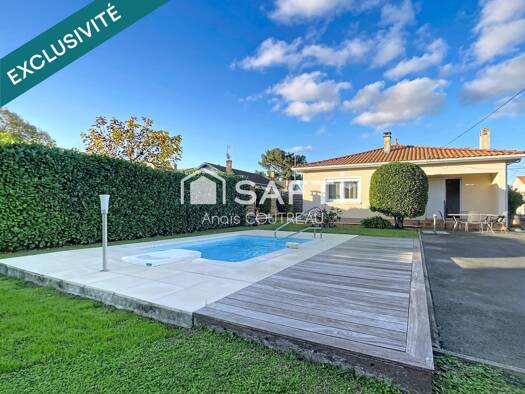 Maison de plain-pied à vendre 399 000 € 4 pièces 3 chambres 99 m² 847 m² de terrain Centre Ville Saint-Médard-en-Jalles 33160