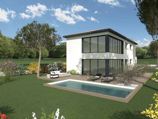 Terrain avec maison neuve à vendre 755 000 € 6 pièces 5 chambres 170 m² 1 057 m² de terrain Ouest Brignais 69530