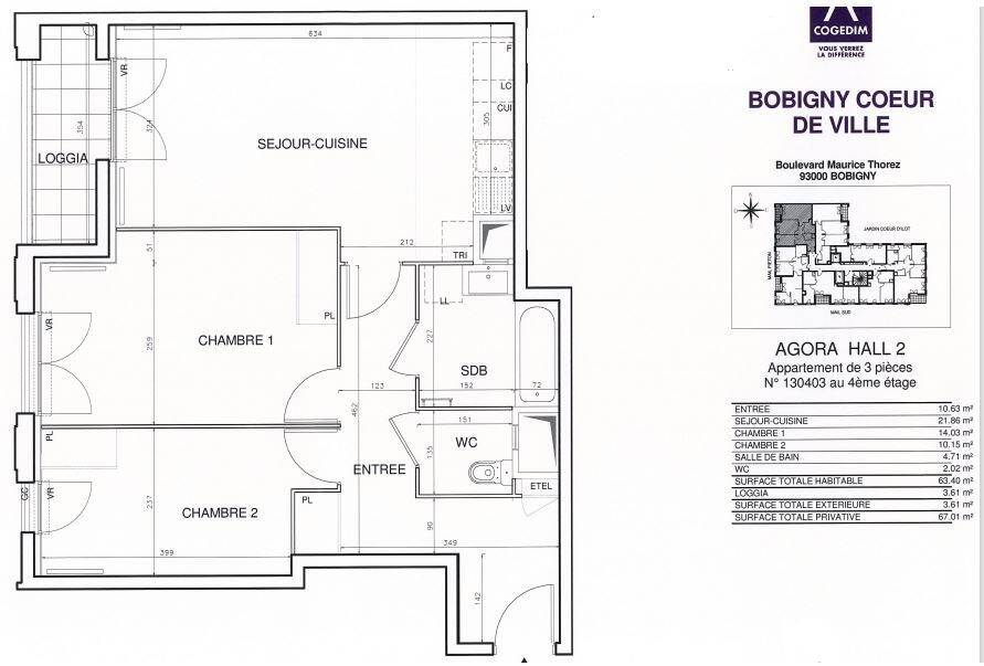 Maison à louer, 63m², BOBIGNY