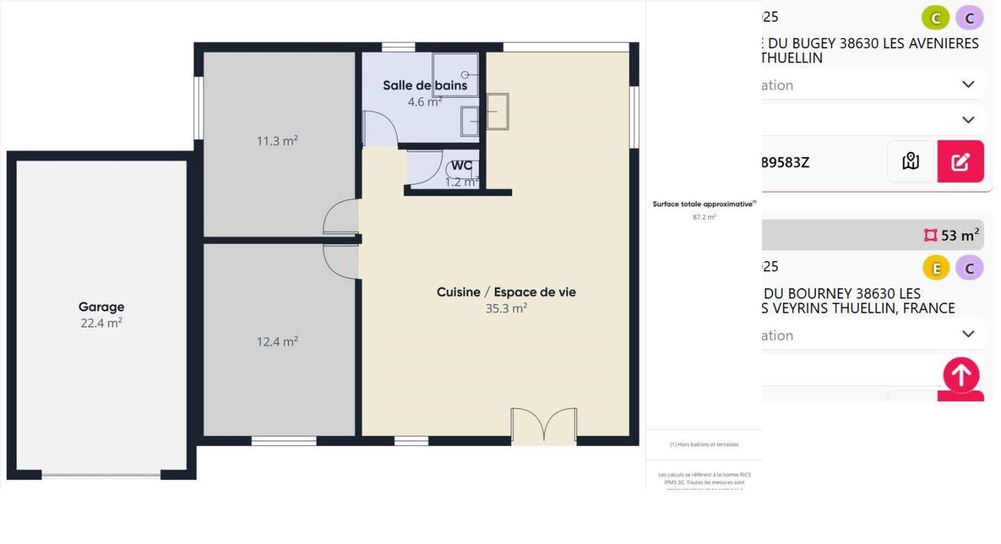 Maison à vendre, 64m², LES VANS