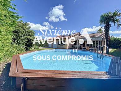 Maison de plain-pied à vendre - Neuf 410 000 € 6 pièces 4 chambres 120 m² 740 m² de terrain Geraniums-Champlantier-La Begude Feyzin 69320
