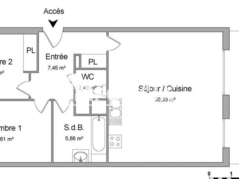 Maison à louer, 68m², BORDEAUX
