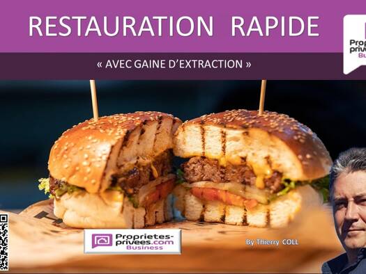 Restaurant à vendre Fonds de commerce 99 000 € 26 m² d'espace de restauration Oiselet la Grive Bourgoin-Jallieu 38300