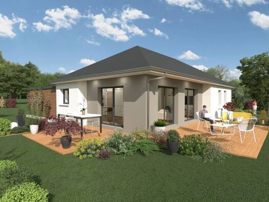 Terrain avec maison neuve à vendre 205 662 € 3 pièces 2 chambres 88 m² 1 098 m² de terrain Salles-Courbatiès 12260