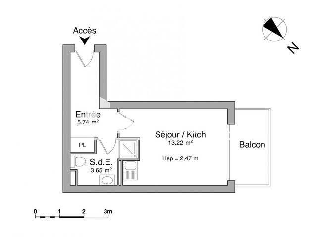 Maison à louer, 22m², RAMONVILLE SAINT AGNE
