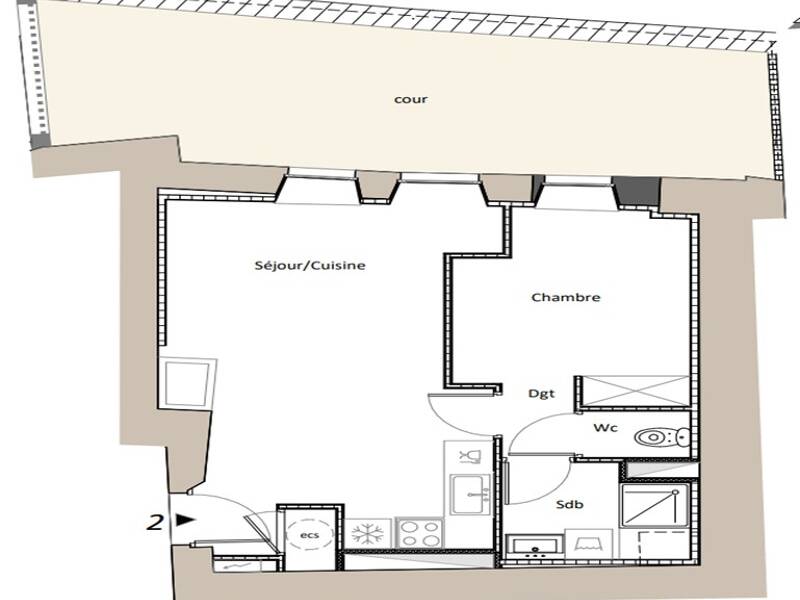 Maison à louer, 44m², BEZIERS