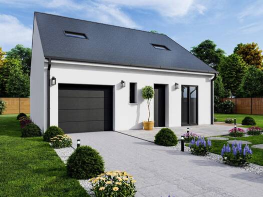 Terrain avec maison neuve à vendre 180 170 € 4 pièces 3 chambres 84 m² 542 m² de terrain Luceau 72500