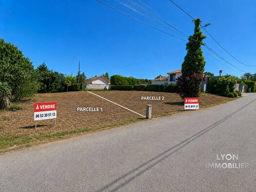 Terrain à vendre 102 000 € 539 m² de terrain Salaise-sur-Sanne 38150