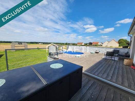Maison à vendre 224 000 € 6 pièces 5 chambres 162 m² 1 000 m² de terrain Coucy-les-Eppes 02840