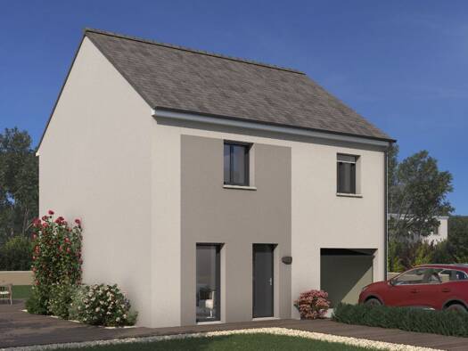 Terrain avec maison neuve à vendre 358 000 € 6 pièces 4 chambres 89 m² 450 m² de terrain Nord Ouest Sud Est Nandy 77176