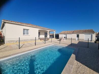 Maison de plain-pied à vendre 359 000 € 5 pièces 4 chambres 140 m² 860 m² de terrain Ribaute-les-Tavernes 30720