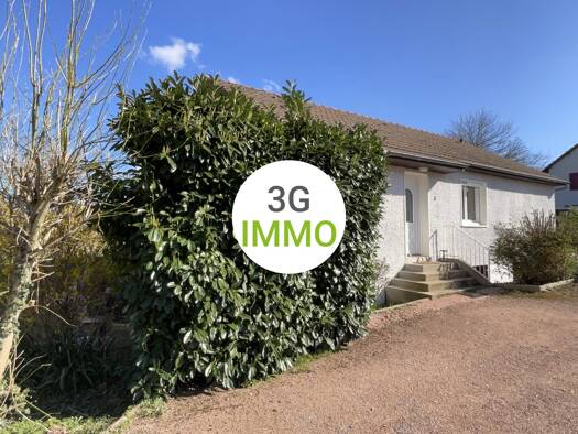 Maison de plain-pied à vendre 214 000 € 5 pièces 3 chambres 93 m² 685 m² de terrain Les Loges-Montapins Ouest Nevers 58000