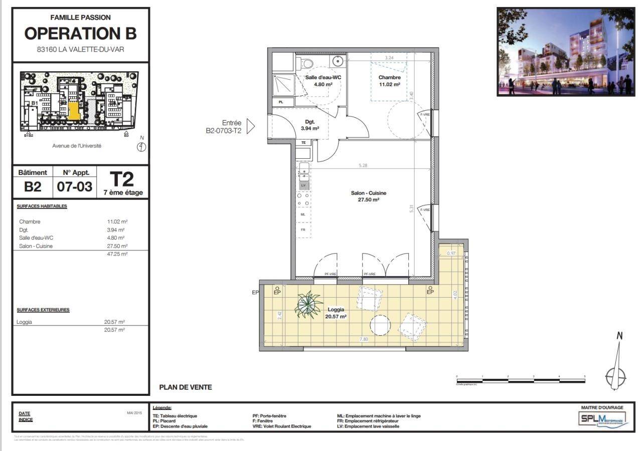 Maison à louer, 47m², LA VALETTE DU VAR