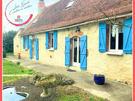 Maison à vendre 236 500 € 6 pièces 4 chambres 170 m² 28 125 m² de terrain Vaux 03190