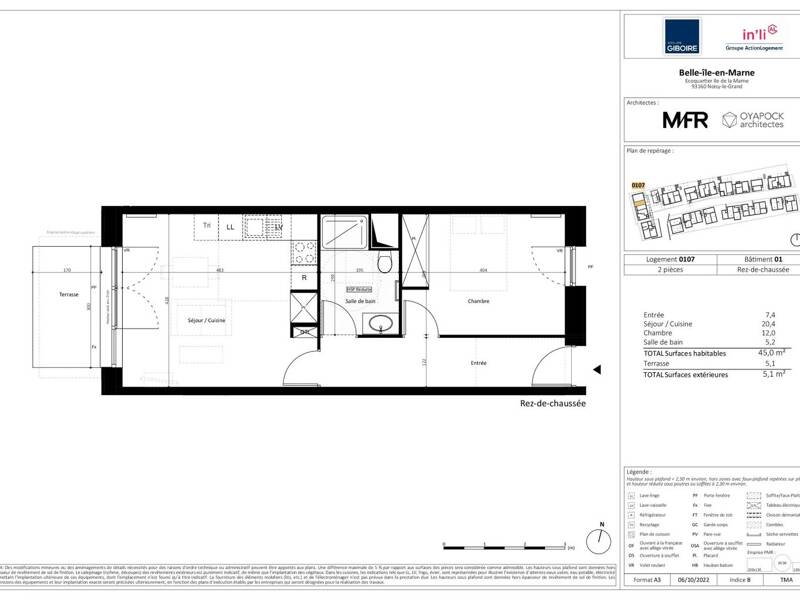 Maison à louer, 45m², NOISY LE GRAND