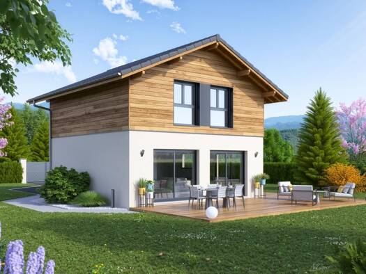 Terrain avec maison neuve à vendre 449 800 € 4 pièces 3 chambres 95 m² 700 m² de terrain Ouest et Nord Passy 74190