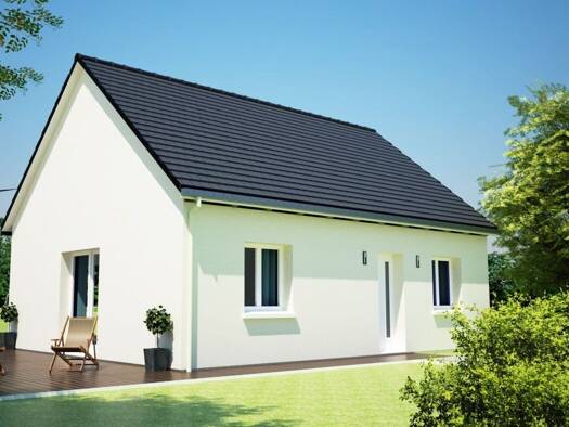 Terrain avec maison neuve à vendre 182 515 € 3 pièces 2 chambres 60,7 m² 500 m² de terrain Auneuil 60390