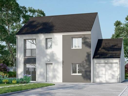 Terrain avec maison neuve à vendre 321 900 € 4 pièces 3 chambres 110 m² 300 m² de terrain La Meth Osny 95520