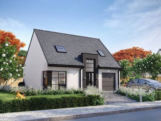 Terrain avec maison neuve à vendre 234 500 € 4 pièces 3 chambres 95,6 m² 530 m² de terrain Hermaville 62690