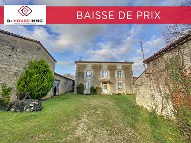 Maison à vendre 135 000 € 5 pièces 3 chambres 142 m² 5 941 m² de terrain Jauldes 16560