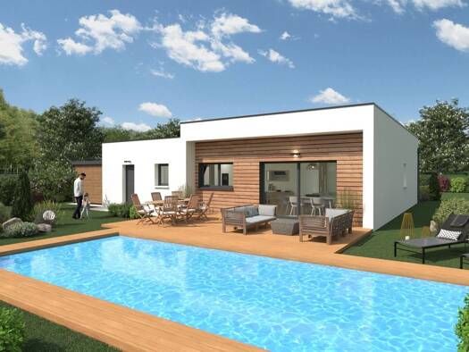 Terrain avec maison neuve à vendre 257 713 € 4 pièces 3 chambres 93 m² 2 112 m² de terrain Gourdon 46300