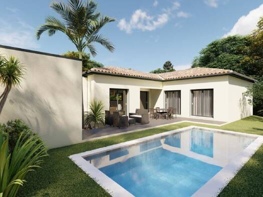 Terrain avec maison neuve à vendre 332 200 € 5 pièces 4 chambres 108 m² 900 m² de terrain Nébian 34800