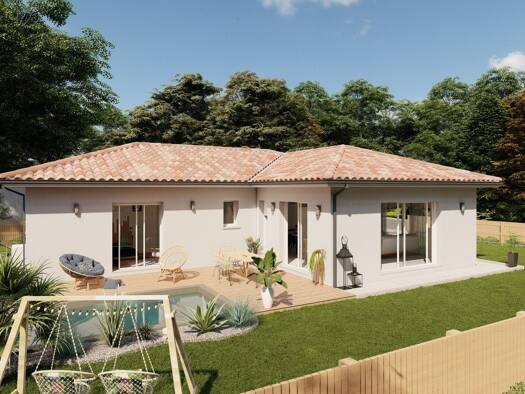 Terrain avec maison neuve à vendre 299 000 € 4 pièces 3 chambres 100 m² 516 m² de terrain Magescq 40140