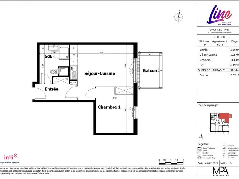 Maison à louer, 43m², BAGNOLET