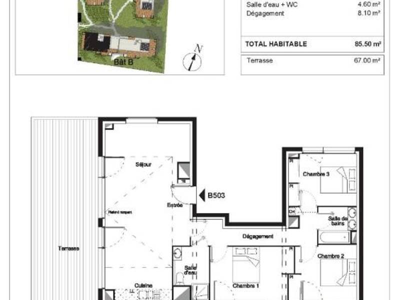 Maison à louer, 85m², BEGLES