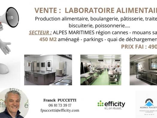 Activités diverses à vendre Fonds de commerce 490 000 € 450 m² de surface de vente Grand'Piece-Les Plaines Mouans-Sartoux 06370