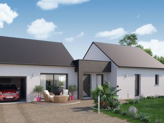 Terrain avec maison neuve à vendre 191 410 € 5 pièces 4 chambres 93 m² 660 m² de terrain Pruniers-en-Sologne 41200