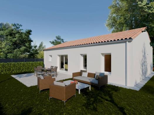 Terrain avec maison neuve à vendre 237 652 € 4 pièces 1 chambre 80 m² 330 m² de terrain Le Fenouiller 85800
