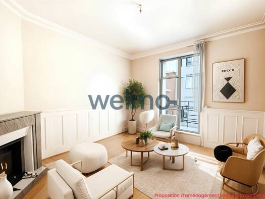 Appartement à vendre 460 000 € 3 pièces 2 chambres 57 m² Étage 2/6 Reine-Mairie Boulogne-Billancourt 92100