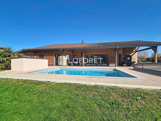 Maison de plain-pied à vendre 430 000 € 6 pièces 4 chambres 133 m² 1 000 m² de terrain Dompierre-sur-Veyle 01240