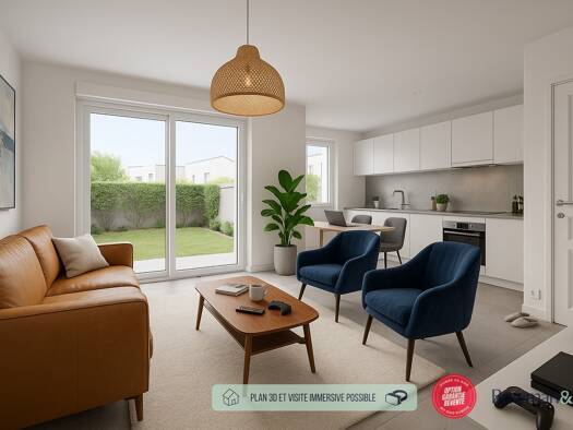 Appartement à vendre - neuf 385 000 € 4 pièces 3 chambres 83 m² RDC Morainvilliers 78630