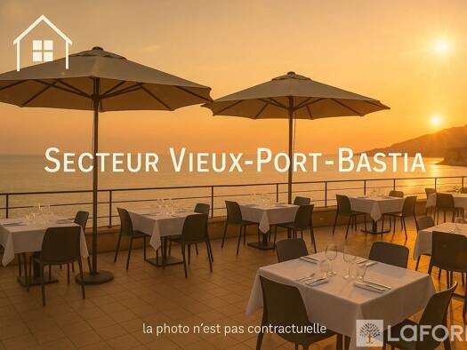 Restaurant à vendre Fonds de commerce 220 000 € 246 m² d'espace de restauration Centre Ville Ancien Bastia 20200