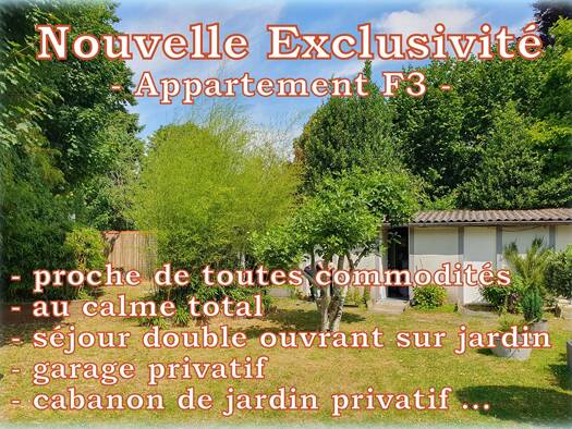 Appartement à vendre 271 000 € 3 pièces 1 chambre 51,2 m² RDC Thiellement Le Raincy 93340