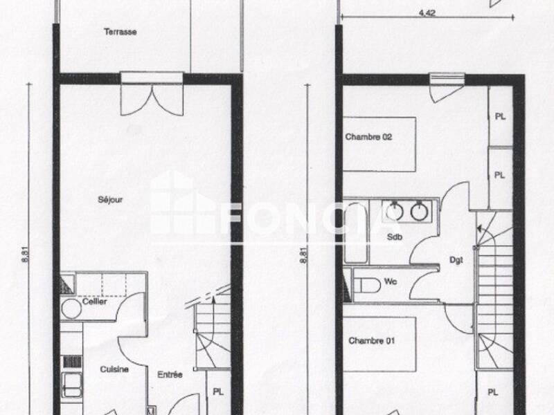 Maison à louer, 70m², SAINTES