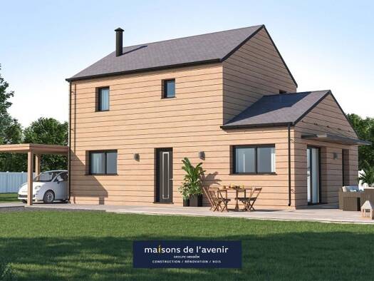 Terrain avec maison neuve à vendre 290 900 € 4 pièces 3 chambres 90 m² 458 m² de terrain Le Grouaneg Plouguerneau 29880
