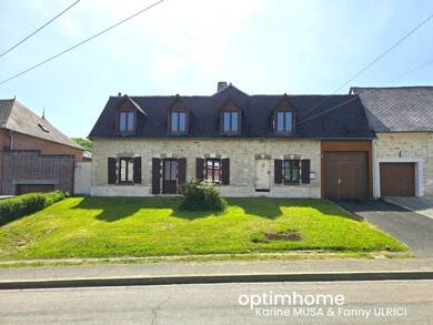 Maison de plain-pied à vendre 131 000 € 6 pièces 3 chambres 125 m² 1 262 m² de terrain La Hérie 02500