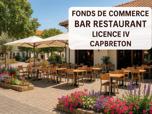 Restaurant à vendre Fonds de commerce 610 000 € 110 m² d'espace de restauration Capbreton 40130